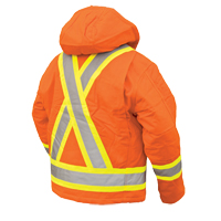Manteau de s&eacute;curit&eacute;, Orange haute visibilit&eacute;, Grand D. Morneault & Fils