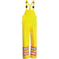Open Road&reg; Bib Pants, Polyester, Small, High Visibility Lime-Yellow D. Morneault & Fils