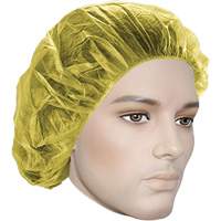 Bonnets bouffants, Polypropyl&egrave;ne, 24", Jaune D. Morneault & Fils