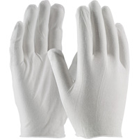 Inspection Gloves, Cotton, Unhemmed Cuff, One Size D. Morneault & Fils