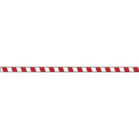 Tough-Mark Heavy-Duty Floor Marking, Rectangle, 48" L x 2" W, Red and White, Polyethylene D. Morneault & Fils