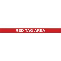 Tough-Mark Heavy-Duty Floor Marking, Rectangle, 48" L x 2" W, Red, Polyethylene D. Morneault & Fils
