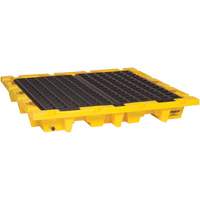 Spill Containment Pallet, 66 US gal. Spill Capacity, 58.5" x 58.5" x 7.75" D. Morneault & Fils