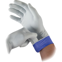 Gants d'examen bicolores LSE-104 Lifestar EC, Petit, Nitrile, 5,5-mil, Sans poudre, Blanc, Classe 2 D. Morneault & Fils