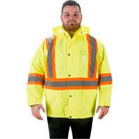 RZ1000 Rain Jacket, Polyester, Small, High Visibility Lime-Yellow D. Morneault & Fils
