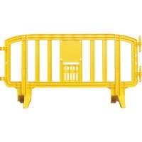 Movit Barricade, Interlocking, 78" L x 39" H, Yellow D. Morneault & Fils