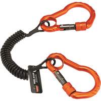 Longe porte-outils Squids 3166, Spirale, Mousqueton double D. Morneault & Fils