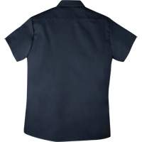 Short-Sleeved Twill Work Shirt, Men's, 4X-Large, Navy Blue D. Morneault & Fils