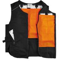 Veste de refroidissement &agrave; changement de phase l&eacute;g&egrave;re avec sachets 6260 Chill-Its, Petit/Moyen, Noir D. Morneault & Fils
