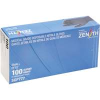 Puncture-Resistant Medical-Grade Disposable Gloves, Small, Nitrile, 5-mil, Powder-Free, Black, Class 2 D. Morneault & Fils