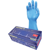 Blurite XPL Examination Gloves, Small, Nitrile, 8-mil, Powder-Free, Blue, Class 2 D. Morneault & Fils