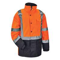 GloWear&reg; 8384 Type R Thermal Parka, High Visibility Orange, Large D. Morneault & Fils