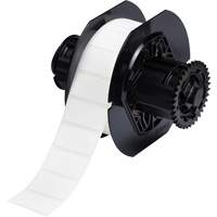 B33 Polyamide Coated Cloth Labels, Nylon, 1.5" L x 0.75" H, White D. Morneault & Fils