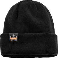 Tuque en tricot c&ocirc;tel&eacute; avec fermeture &agrave; glissi&egrave;re N-Ferno, Taille unique, Noir D. Morneault & Fils