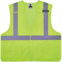 GloWear 8217BA Breakaway Mesh Safety Vest, High Visibility Lime-Yellow, Medium/Small, Polyester D. Morneault & Fils