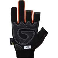 Clutch Gear&reg; Open-Finger Framers Gloves, Synthetic Palm, Size Small D. Morneault & Fils