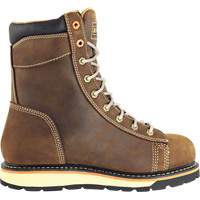 Bottes de travail pour monteur, Cuir, Embout Acier, Taille 7, Imperm&eacute;able D. Morneault & Fils
