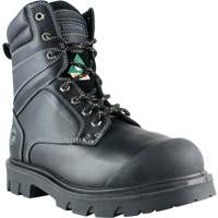 Bottes de travail Boomerang, Cuir, Embout Acier, Taille 7, Imperm&eacute;able D. Morneault & Fils
