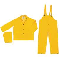Classic Series Rain Suit, Polyester/PVC, Large, Yellow D. Morneault & Fils