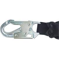 Miller&reg; HP Shock-Absorbing Lanyard, 4', Locking Rebar Hook Center, Locking Snap Hook Leg Ends, Polyester D. Morneault & Fils