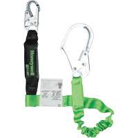 Miller&reg; StretchStop&reg; Shock-Absorbing Lanyard, 6', Scaffold Hook Center, Locking Snap Hook Leg Ends, Polyester D. Morneault & Fils