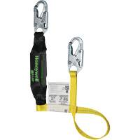 Miller&reg; HP Shock-Absorbing Lanyard, 4', Locking Snap Hook Center, Locking Snap Hook Leg Ends, Polyester D. Morneault & Fils