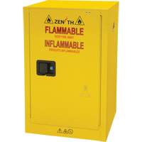Flammable Storage Cabinet, 12 gal., 1 Door, 23" W x 35" H x 18" D D. Morneault & Fils