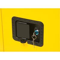 Flammable Storage Cabinet, 12 gal., 1 Door, 23" W x 35" H x 18" D D. Morneault & Fils