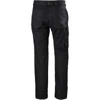 Pantalons d'entretien Oxford, Poly-coton, Noir, Taille 30, Entrejambe 30 D. Morneault & Fils