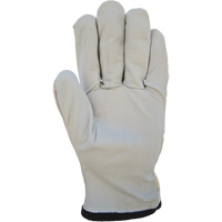 Cotton-Backed Drivers Gloves, Large, Grain Goatskin Palm D. Morneault & Fils