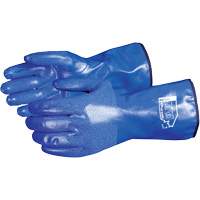 North Sea Chemical Resistant  Gloves, Size Small, 11" L, Nitrile, Fleece Inner Lining, Winter Weight D. Morneault & Fils