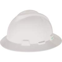 Casque de s&eacute;curit&eacute; &agrave; fente et bordure compl&egrave;te V-Gard, Suspension &agrave; douille, Non ventil&eacute; D. Morneault & Fils