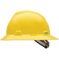Casque de s&eacute;curit&eacute; &agrave; fente et bordure compl&egrave;te V-Gard, Suspension &agrave; douille, Non ventil&eacute; D. Morneault & Fils