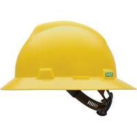 Casque de s&eacute;curit&eacute; &agrave; fente et bordure compl&egrave;te V-Gard, R&eacute;pond aux normes CSA type 1, Suspension Glissement rapide, Non ventil&eacute; D. Morneault & Fils