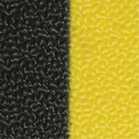 Tapis antifatigue Airsoft, Rugueux, 3' x 5' x 3/8", Noir/Jaune, &eacute;ponge en PVC D. Morneault & Fils