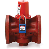 Housse de s&eacute;curit&eacute; pour fontaine et dispositif de cadenassage pour robinet &agrave; tournant, Ensemble Vanne/Robinet &agrave; eau D. Morneault & Fils