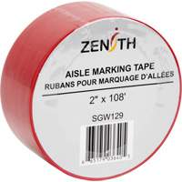 Ruban pour marquage d'all&eacute;es, 2" x 108', PVC, Rouge D. Morneault & Fils