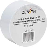 Ruban pour marquage d'all&eacute;es, 2" x 108', PVC, Blanc D. Morneault & Fils