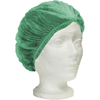Bonnet bouffant pliss&eacute; Ronco Care, Polypropyl&egrave;ne, 21", Vert D. Morneault & Fils