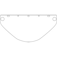 Visi&egrave;re de s&eacute;curit&eacute; universelle Dynamic, Polycarbonate, Teinte Transparent D. Morneault & Fils