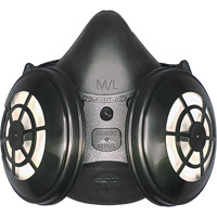 Ensemble de respirateur &agrave; demi-masque N95 Comfort-Air 400Nx noir sans soupape d'expiration, &eacute;lastom&egrave;re/Caoutchouc, Petit/Moyen D. Morneault & Fils