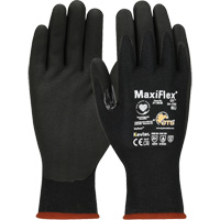 Gants compatibles avec les &eacute;crans tactiles ATG MaxiFlex Cut, Taille T-petit, Calibre 15, Rev&ecirc;tement Mousse de nitrile, Enveloppe en Polyester/Kevlar, ASTM ANSI niveau A4/EN 388 niveau 3/EN 388 niveau D D. Morneault & Fils