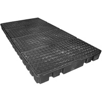 Black Diamond Low Profile Spill Pallet, 102 US gal. Spill Capacity, 96" x 49" x 6.5" D. Morneault & Fils