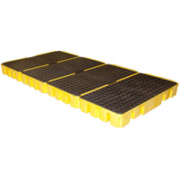Low Profile Spill Pallet, 102 US gal. Spill Capacity, 96" x 49" x 6.5" D. Morneault & Fils