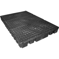 Black Diamond Low Profile Spill Pallet, 76.5 US gal. Spill Capacity, 72" x 49" x 6.5" D. Morneault & Fils