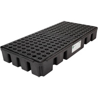 Black Diamond Low Profile Spill Pallet, 25.5 US gal. Spill Capacity, 49" x 24" x 6.5" D. Morneault & Fils