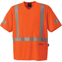 6900 T-shirt de protection contre les rayons UV CoolPass, 2T-Grand, Orange haute visibilit&eacute; D. Morneault & Fils
