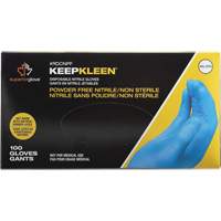 KeepKleen&reg; Disposable Glove, Small, Nitrile, 2.8-mil, Powder-Free, Blue D. Morneault & Fils