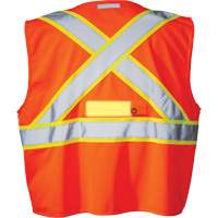 Veste de s&eacute;curit&eacute; SV350 X-Back avec lampe, Orange haute visibilit&eacute;, Petit, Polyester D. Morneault & Fils