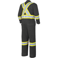 7702BK FR-Tech&reg; 88/12 FR Arc Rated Coveralls, Size 36, Black, 9.7 cal/cm² D. Morneault & Fils